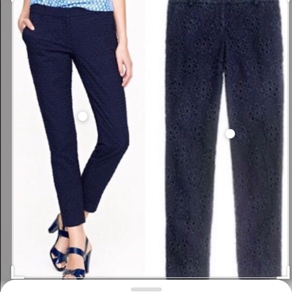 J Crew Cafe Cotton Capris Size 0 in Navy